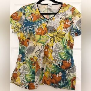 Lion King Scrub Top